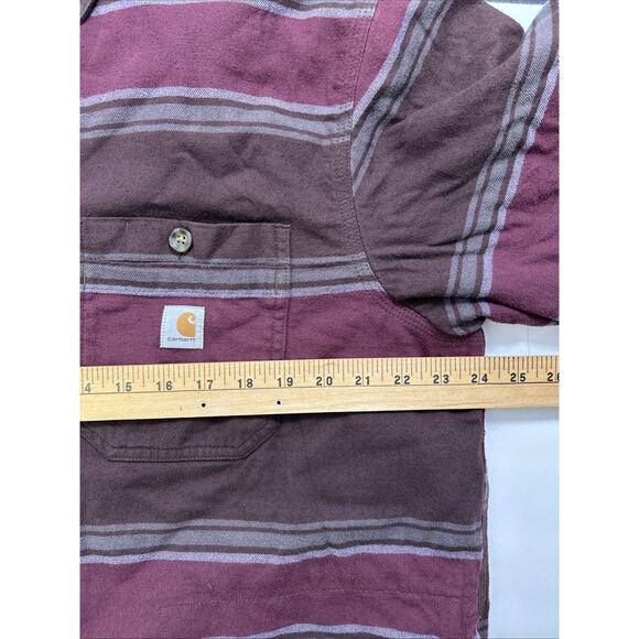 Carhartt Rugged Flex Relaxed Fit Warm Flannel Fleece Lined Shirt Jacket Men's XL - Picture 7 of 10